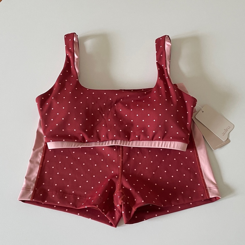 aralina Sports Bra Set Shorts Bra Matching Activewear